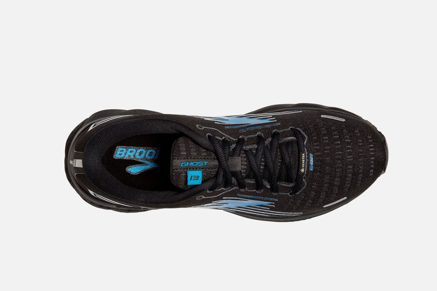 Brooks Ghost 13 GTX Road Running Shoes Mens Black/Blue 913574-CVL